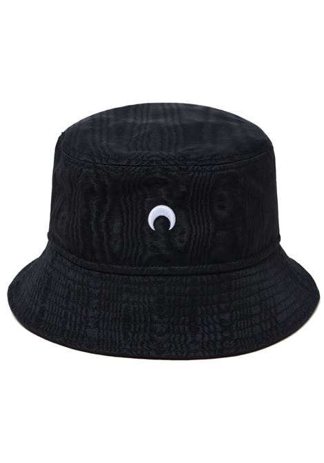 moire bucket hat woman black MARINE SERRE | UHG030A CWOV0030BK99